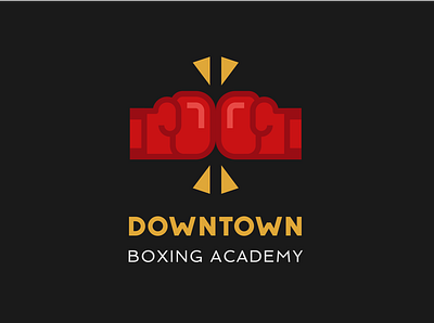 DOWNTOWN Boxing Academy branding design flat icon icons logo logo design logo designer logo maker logodesign