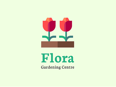 Flora Gardening Centre branding design flat flower flower logo gardening centre logo icon icons logo logo design logo designer logo maker logodesign