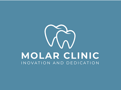 MOLAR CLINIC branding dental dental logo dentist design flat icon icons logo logo design logo designer logo maker logodesign teeth