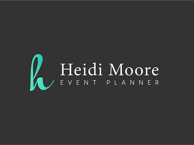 Heidi Moore - Event Planner branding design flat h logo icon icons logo logo design logo designer logo maker logodesign monogram