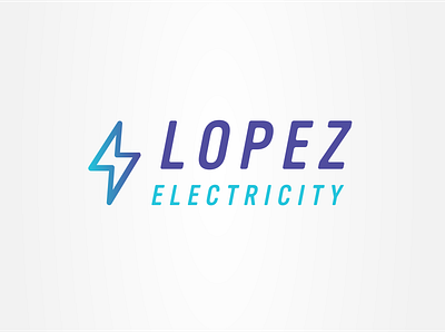 Lopez Electricity bolt branding design electric flat icon icons logo logo design logo designer logo maker logodesign