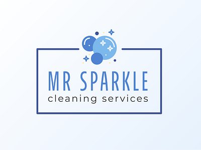 Mr Sparkle Cleaning branding bubbles logo clean logo cleaning logo design flat icon icons logo logodesign water logo