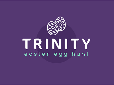 Trinity Easter Egg Hunt branding design easter logo flat icon icons logo logo design logodesign