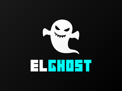 ELGHOST branding design flat icon icons logo logodesign