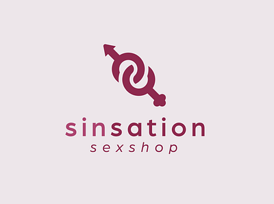 SinSation Sexshop branding design flat icon icons logo logo design logodesign