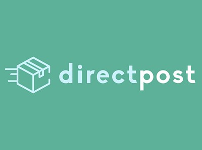 directpost. branding design flat icon icons logo logodesign package logo trucking