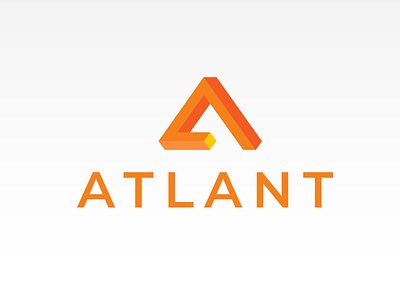 ATLANT Financial Services a anagram branding design flat geometric icon icons illustration logo logodesign monogram ui vector