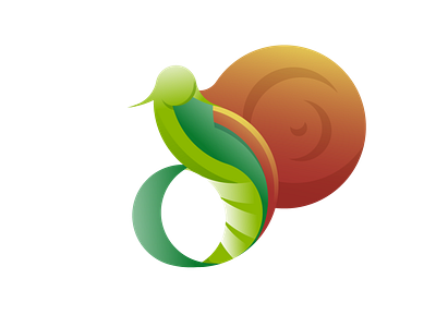 Snail goldenratio graphic design illustrator logo vectorart