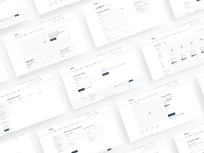 Wemer - Magento 2 Wireframe for Sketch clean ecommerce eshop free free figma free sketch kit magento prototype shop simple sketch template ui ux web wf wireframe