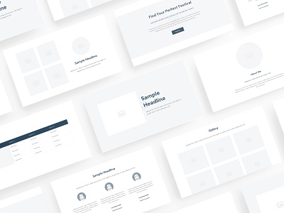 Wili - Website Wireframe for Sketch blocks bootstrap clean components free free sketch kit layout prototype simple site template ui ux web wf wireframe