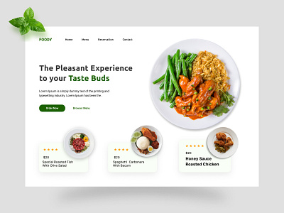 Restaurant web page animation app branding design digital agency hero section food food delivery landing page food delivery service graphic design hero section icon illustration landing page logo minimal motion graphics restaurant web page ui ux vector