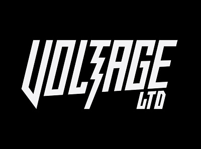 Voltage Ltd branding design graphic design illustration illustrator logo minimal typography vector web