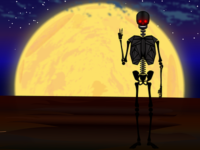 Allien animation creative graphic design illustration illustrator logo merchndise minimal skeleton skeleton type design skull logo vector