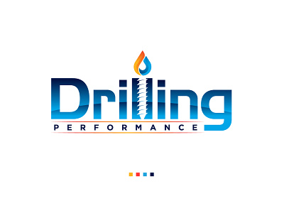 Drilling Performance 01 artwork branding construction letter base logodesign minimalist logo