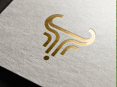 Train iac branding bulls letter t minimalist