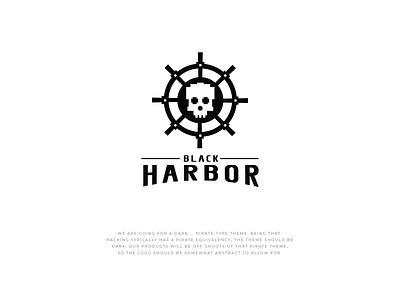 Black Harbor branding logodesign minimalist logo