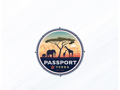 Passport to Terra branding illustration logodesign