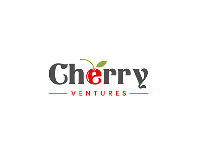 CherryVentures branding font base logodesign minimalist logo