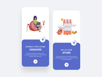 E-commerce Onboarding UI animation app apps e commerce graphic design onboarding splash ui ux