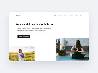 Health Website : Hero Section Design app branding dashboard design ui ux website