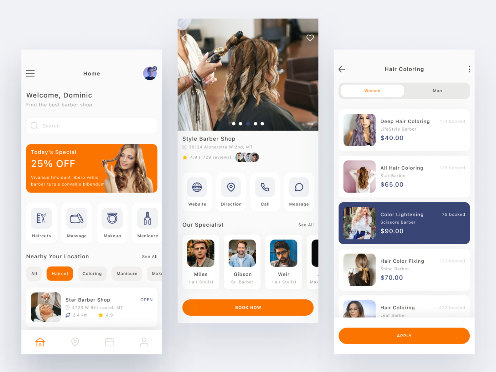 Best Hair Salon Appointment App By Priyanshi Davra On Dribbble   Barber Salon 