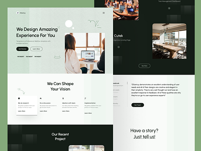 DSantuy - Digital Agency UI Landing Page