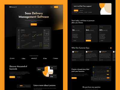 Element X - SaaS Website UI Design