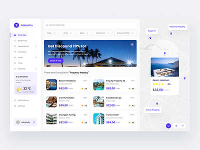 Hotel Booking Dashboard app booking branding dashboard design hotel booking illustration logo mobile app saas ui ux vector web app website