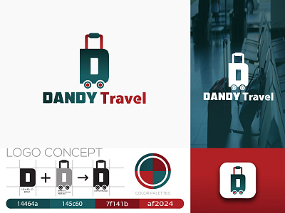 DANDY TRAVEL LOGO FOR TRAVEL AGENCY