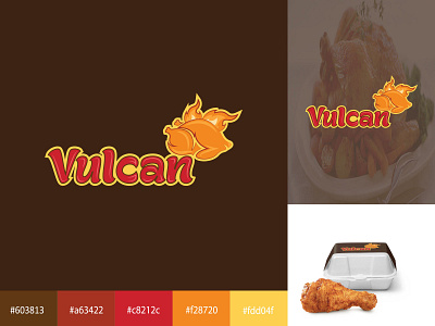 VULCAN CHICKEN LOGO