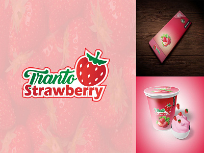 TRANTO STRAWBERRY LOGO BRANDING DESIGN appdesign appdesigner branding design businesslogo design fruitlogo graphicdesign graphicdesigners logo logo design logodesigner logodesignersclub logodesigns logos modernlogo packagingdesign ui uidesign vector