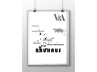 V&A Poster Concept Design adobe bauhaus bauhaus design design graphic design illustrator poster poster design posterdesign ui