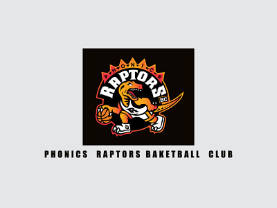 Raptors Logo basketball club logo design raptors sports vector