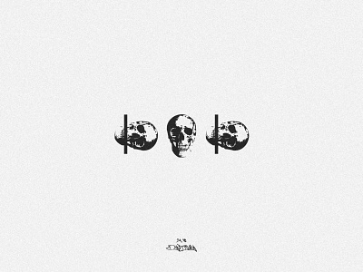 Skull branding design graphic design illustration minimal minimalist monday poster skull skulls typography vector