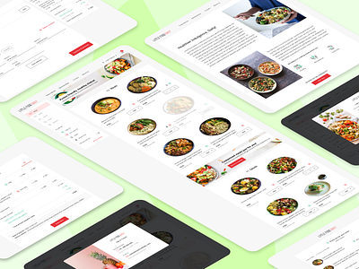 Healthy food website UI design flat healthy healthy food healthy lifestyle icon illustration illustrator minimal ui web