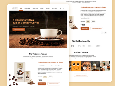 Coffee Homepage Concept