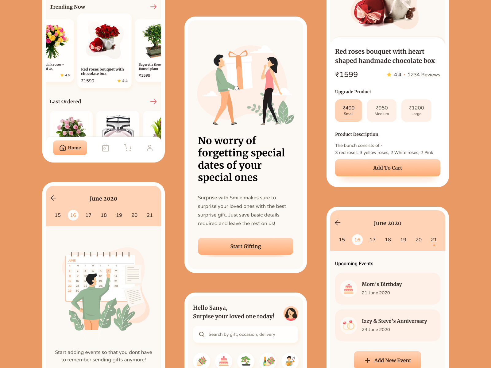 Online Flower and Gift Delivery App by Sanika Samant on Dribbble