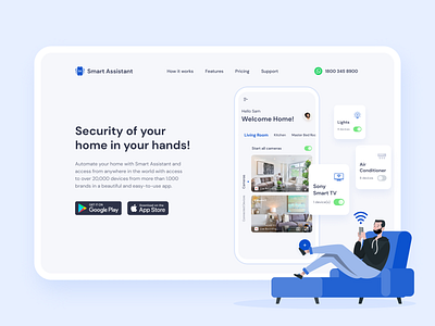 Smart Assistant - Landing page