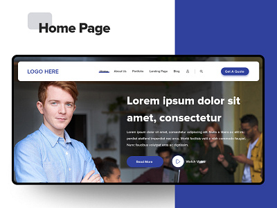 home page