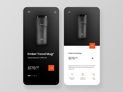 Travel Mug App Concept