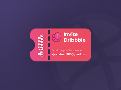 Dribbble Invite Giveaway best design works best shots blue and red dribbbble invitation dribbble dribbble invite dribbble invite giveaway gradient invite invite designers pink