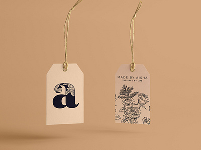 "Aisha" - Logo & Branding Design a alphabet logo branding chic logo design chich logo design floral alphabet logo floral logo illustration letter logo design name logo design typography