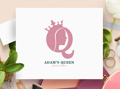 Adam's Queen - Logo & Icon Design boutique logo design branding branding and identity branding concept branding design chic logo design fashion logo design minimal logo design minimalist logo modern logo royal logo royal logo design unique logo design