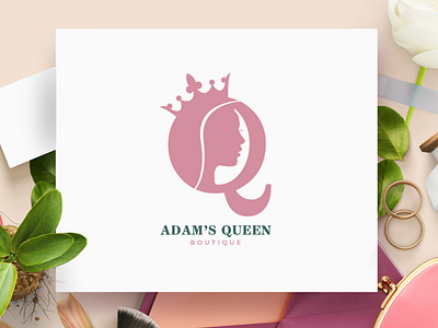 Adam's Queen - Logo & Icon Design boutique logo design branding branding and identity branding concept branding design chic logo design fashion logo design minimal logo design minimalist logo modern logo royal logo royal logo design unique logo design