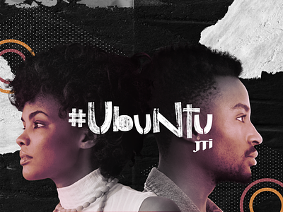 Ubuntu JTI art direction black culture design fight racism lettering poster typography