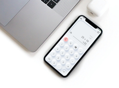 #DailyUI 004 :- Neumorphic Calculator adobe app daily ui dailyui design icon uiux ux xd xd design xddailychallenge