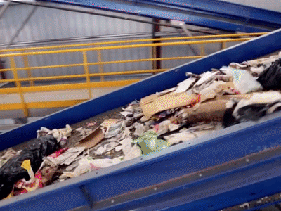Republic Services Recycling Center motion recycle timelapse tracking