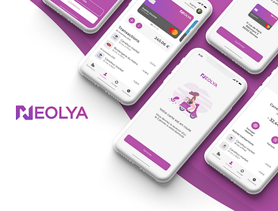 Neolia - IU/UX concept bank app neobank ui design ux design