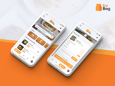 Eat Bag - IU/UX Motion concept adobe xd affinity designer after effect anti waste application bag design eat eat bag figma flat design food gastronomy logo motion design ui ui design ux design vector web design