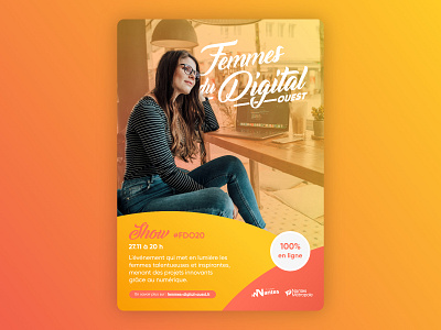 Femmes du digital - Graphic concept affiche affinity branding design illustration illustrator logo modern photoshop poster print vector